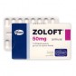 Zoloft package with tablets