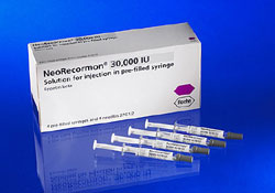 NeoRecormon box and syringes 