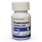 Bottle of prednisone tablets