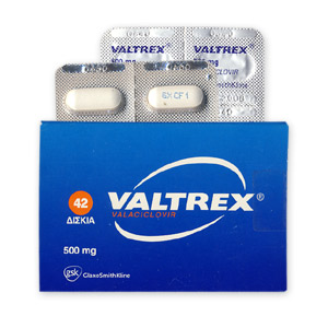 Valtrex package and tablets