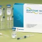 A Raptiva package that contains vials and syringes to administer.